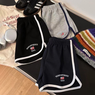 居家裤 复古休闲百搭运动裤 高腰显瘦2025款 裤 BM短裤 子纽约热裤 美式