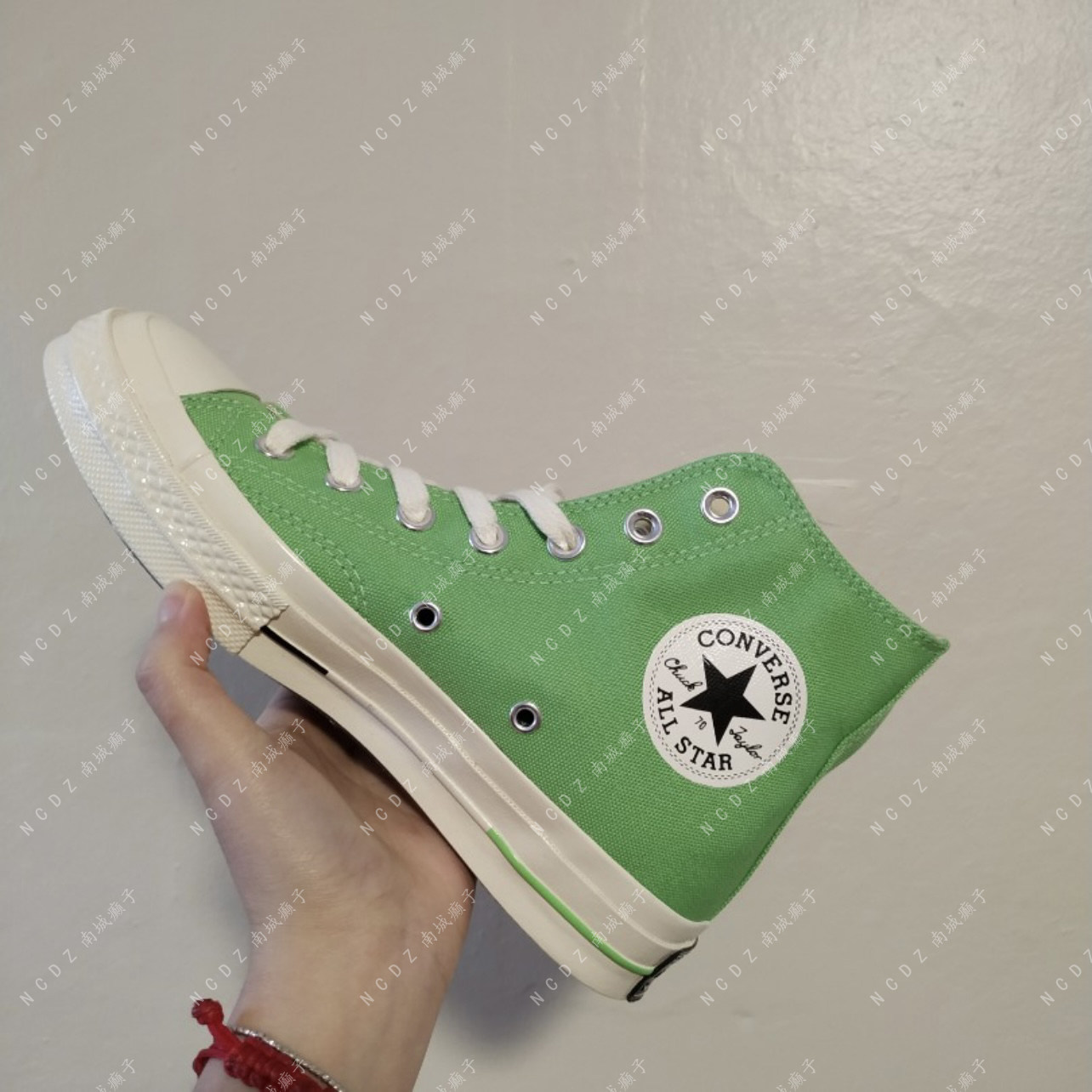 Converse匡威1970s 旧款 青苹果 柠檬黄高帮帆布鞋160520c160521c - 实物图
