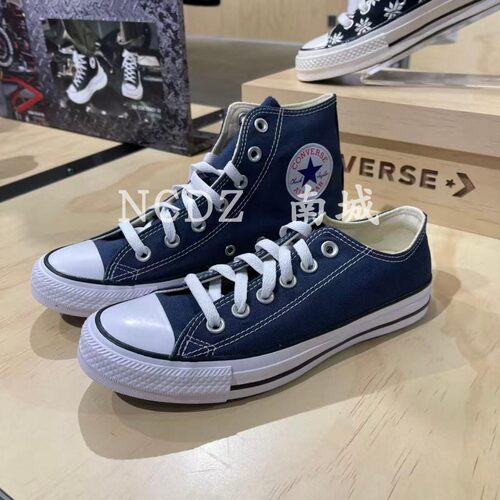 匡威AllStar藏蓝低帮帆布鞋