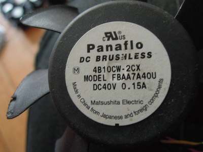 PANAFLO风机风扇4B10CW-2CX FBAA7A40U DC40V 0.15A 3线询价