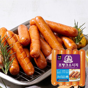 韩国代购主妇9段法兰克烤肠热狗三明治即食火腿韩式烤肉肠230g