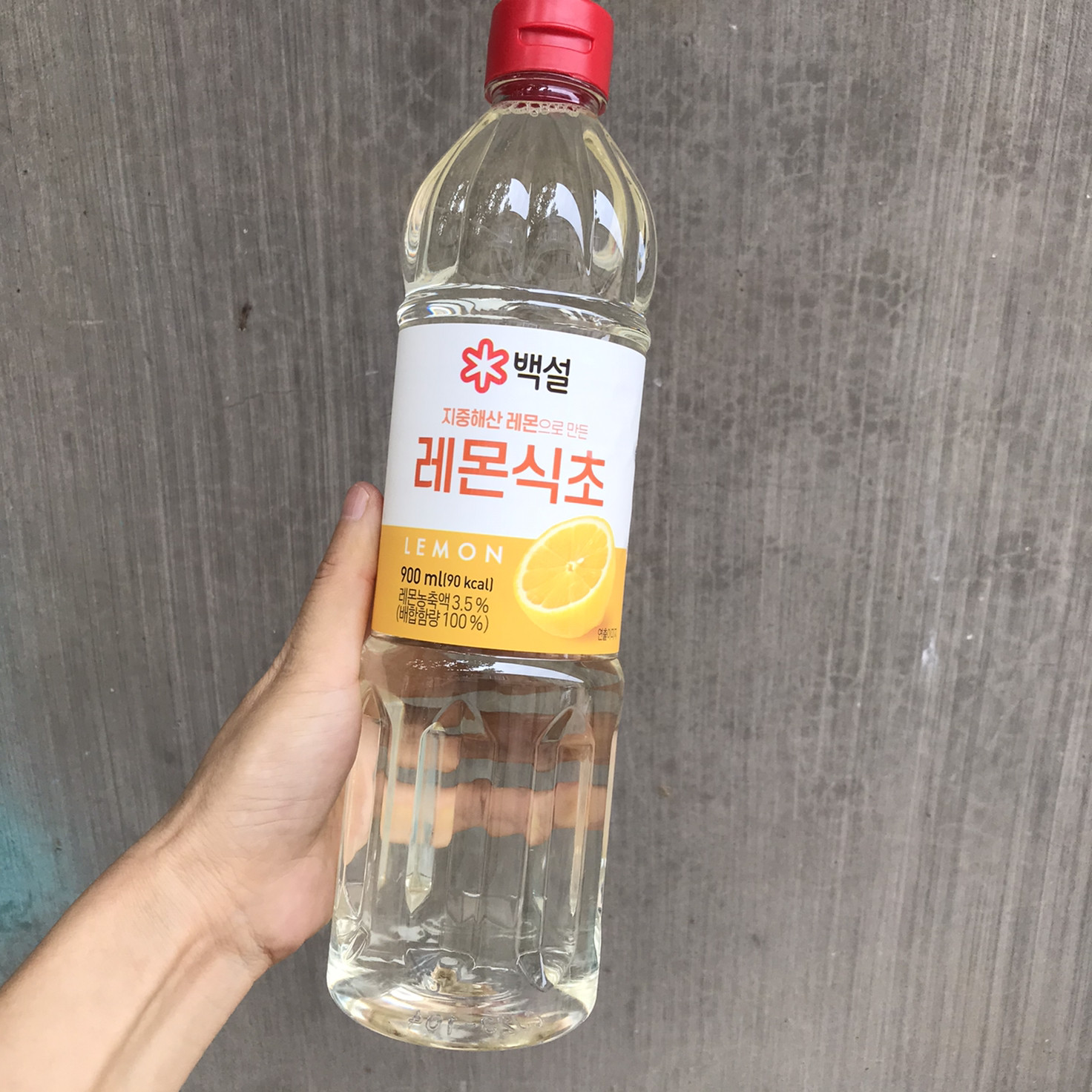 韩国希杰CJ白雪进口柠檬醋果醋纯无添加凉拌醋食醋发酵醋900ml