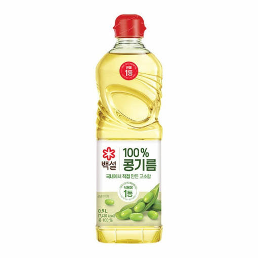 韩国进口食用油大豆油 白雪100%纯大豆油 大豆油 900ml适用
