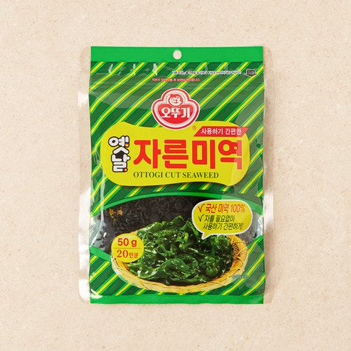 韩国进口海带不倒翁奥土基干海带切断海苔 海带汤用 50g 20人份