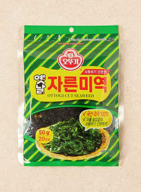 韩国进口海带不倒翁奥土基干海带切断海苔 海带汤用 50g 20人份