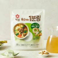 Korean proxy purchase of Snow White concentrated anchovy soup, beef bone soup, clam and clam soup, portable fast food, delicious and tasty, 80g thumbnail 4