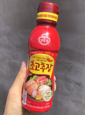 韩国进口不倒翁醋辣酱300g辣椒酱醋辣淳昌酸甜拌饭酱拌面糖醋蘸酱