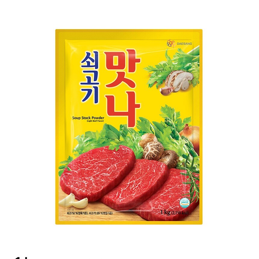 韩国代购清净园满娜牛肉粉 大酱汤 海带汤烧菜提鲜佐料1000g