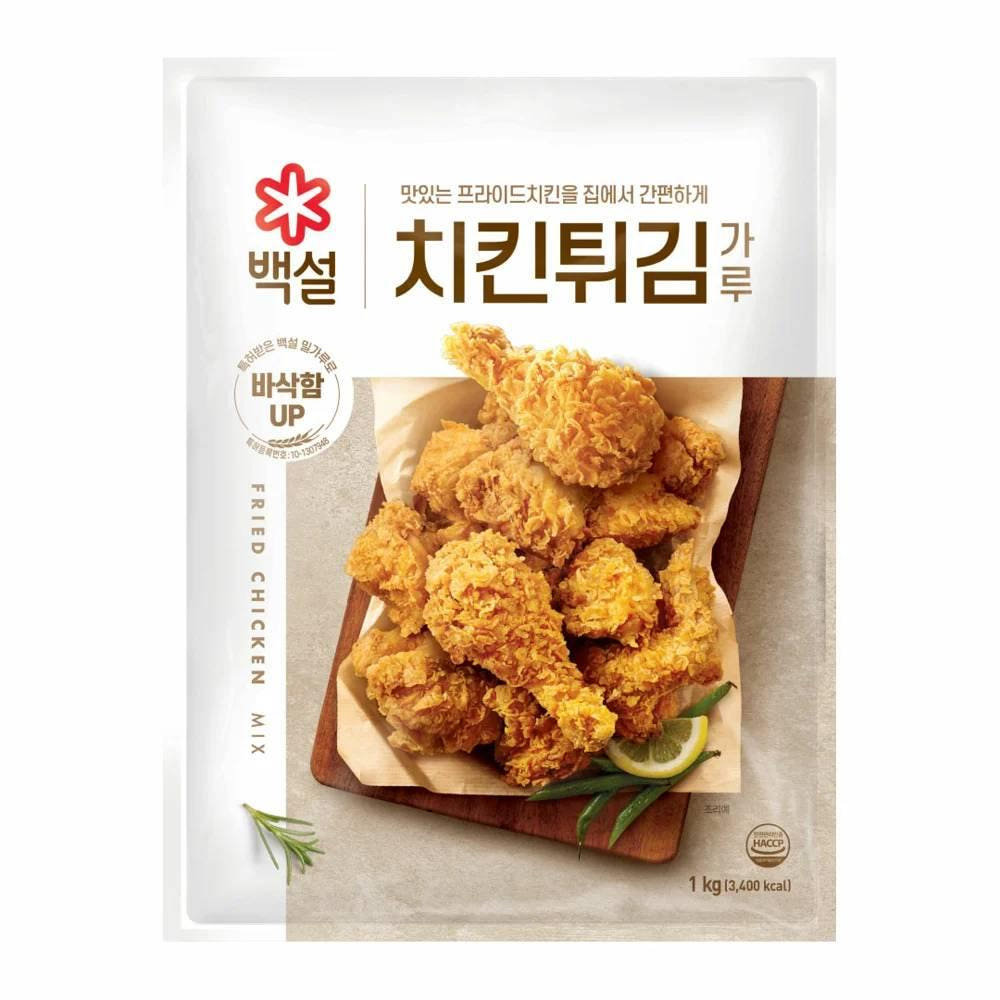 韩国进口希杰白雪炸鸡粉裹粉香酥炸粉油炸混合用粉炸鸡用1kg/袋