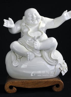 招财风水摆件德化白瓷