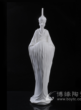 高仕屈原德化陶瓷历史人物雕塑工艺品大号家居会所禅意空间摆件