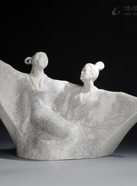 白瓷古典风摆件结婚礼物