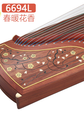 敦煌古筝6694L春暖花香五彩呈祥演奏考级古筝琴上海敦煌