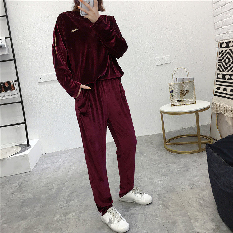 C-D411 ½ðË¿ÈÞÁ½¼þÌ× ´ºÇïŮװпîVÁìÌ×Í·ÉÏÒÂ+ÐÝÏг¤¿ã