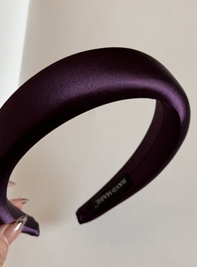 RUZHEN 缎面高级感宽边发箍厚海绵高颅顶头箍发饰新款发卡