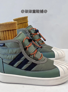 2025冬季新款男童高帮加绒运动鞋女童加绒加厚二棉鞋儿童保暖板鞋