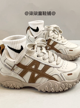 新款儿童软底运动鞋2025秋冬季女童休闲板鞋男童户外跑步鞋阿甘鞋