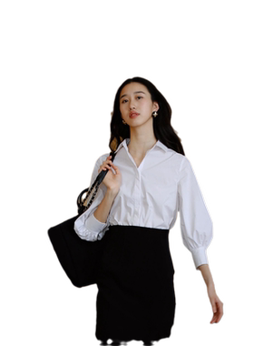 无有无印百搭泡泡袖衬衫