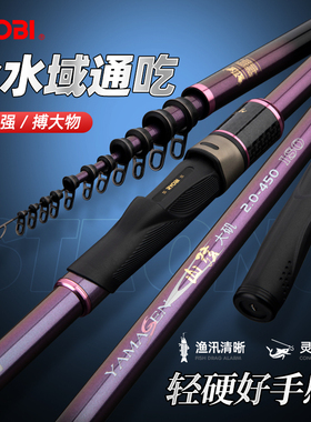 RYOBI利优比碳素矶钓竿超轻滑漂大导环长节钓鱼竿海钓矶山弦大矶