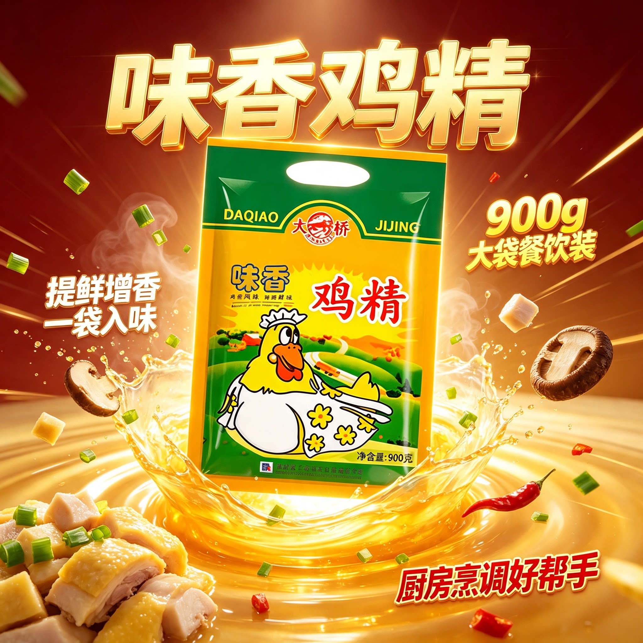 大桥味香鸡精味好美餐饮装图片