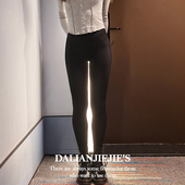 修身 无穿感 LianJie 外穿弯腰透感心机鲨鱼裤 女薄款 高腰瑜伽裤