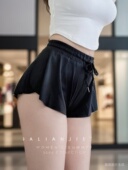 隐形开叉心机运动休闲超短裤 女2024夏款 健身裤 杨柳婵 跑步裤