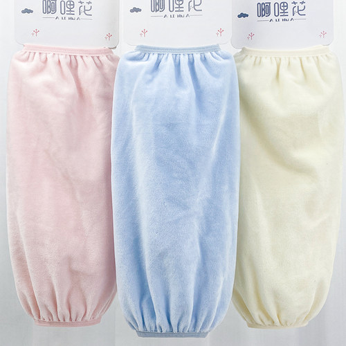 新款简约长款羽绒服袖套