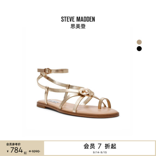 夏季新款甜酷辣妹薄底凉鞋