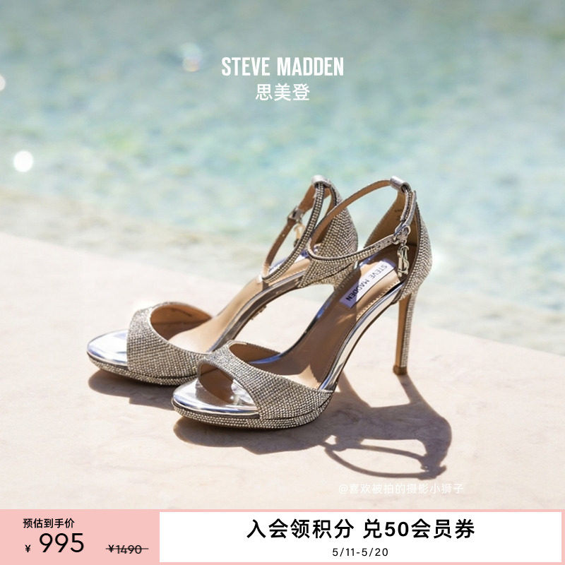[婚礼系列][陈都灵同款]Steve Madden思美登EVERS-R春夏高跟凉鞋