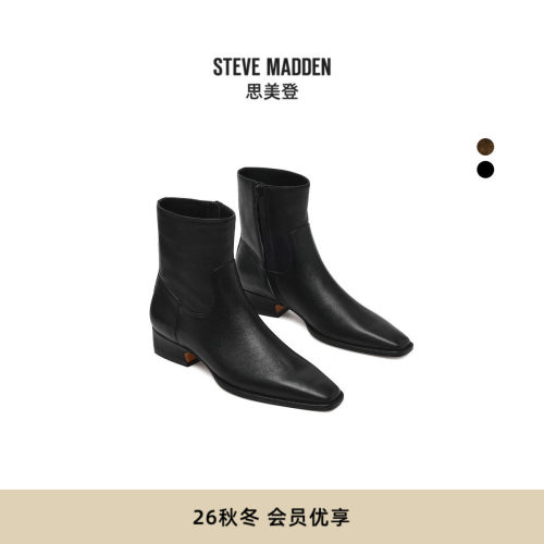 复古西部切尔西靴踝靴西部弹力靴