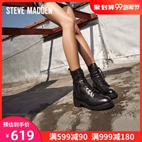 Steve Madden / Simeden New England Giày nữ dày với Martin Boots Giày cao gót đế dày GRID - Giày ống giày boot nữ cổ thấp đế cao
