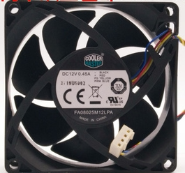 酷冷 FA08025M12LPA 8025 12V 0.45A 8CM 4线PWM