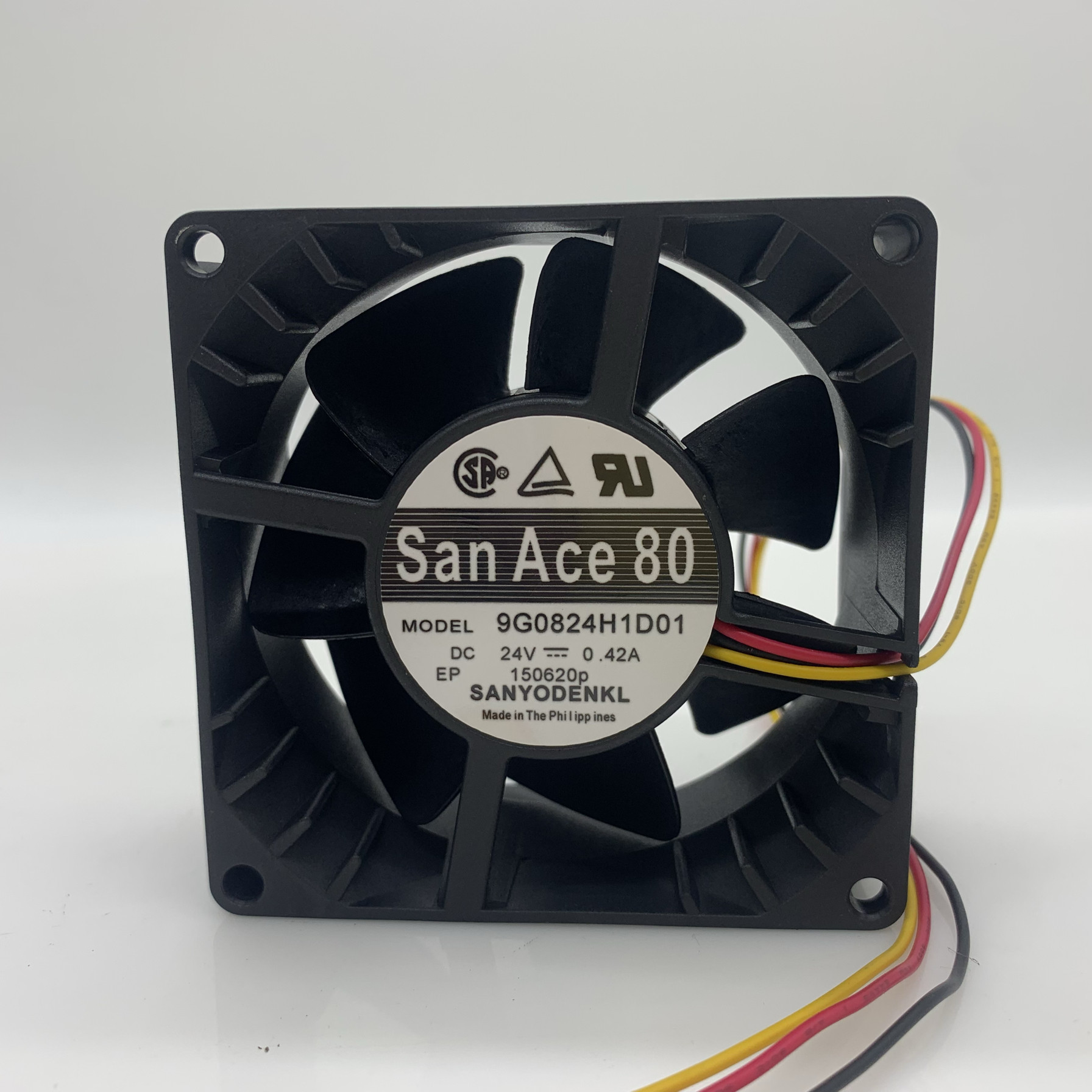 原装三洋 9G0824H1D01 24V 0.42A 8厘米 3线堵转报警散热风扇