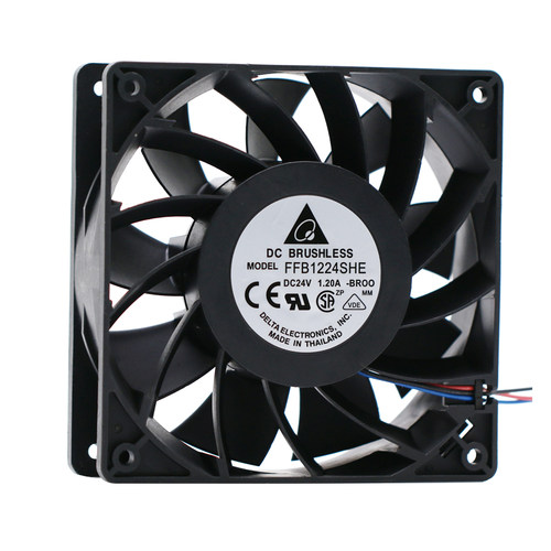 台达 FFB1224SHE/EHE 1.2A 1.50A 24V 12038 12CM 变频器散热风扇