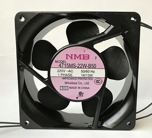 4715MS 22W 13W NMB美蓓亚 铝框交流风扇 12038 220V 原装 B50