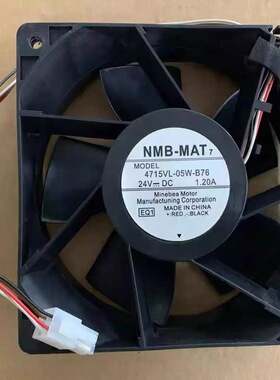 NMB 4715VL-05W-B76 24V 1.20A 12CM 12038 ACS880变频器散热风扇