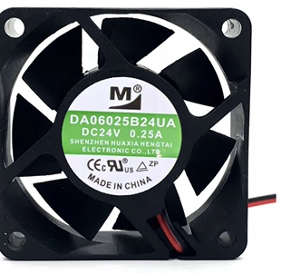 6025 变频器散热风扇 全新 DA06025B24UA 6CM 2线 0.25a 一盟 24v