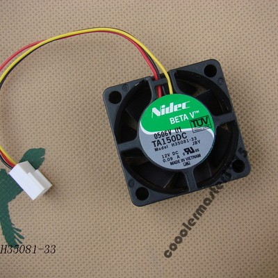 NIDEC 4CM H35081-33 4015 12V 0.09A 静音 1U服务器 机箱风扇 - 实物图
