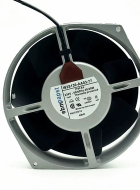 W2S130-AA03-77德国EBM 230V 45/39W 172*150*55开关柜用散热风扇