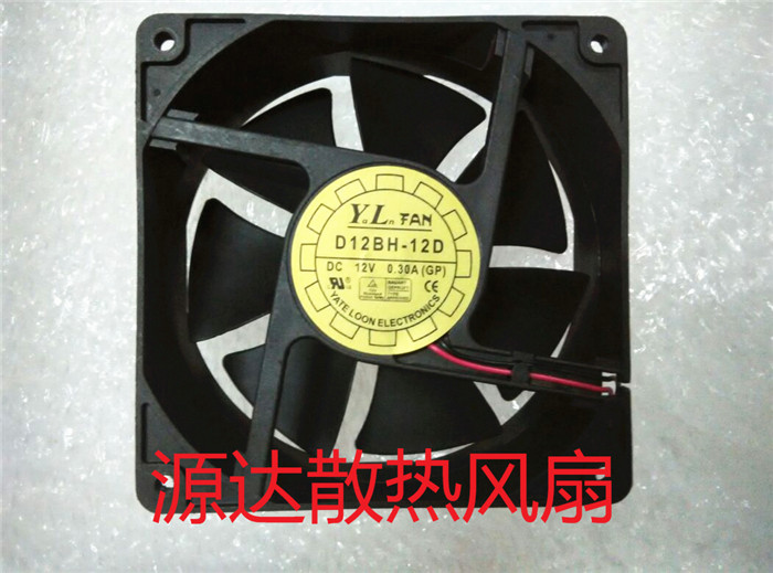 长城/悦伦Yate Loon 12cm  两线机箱散热风扇 D12BH-12D 12V 0.3a