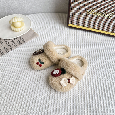 可爱卡通毛毛拖鞋秋冬加绒保暖