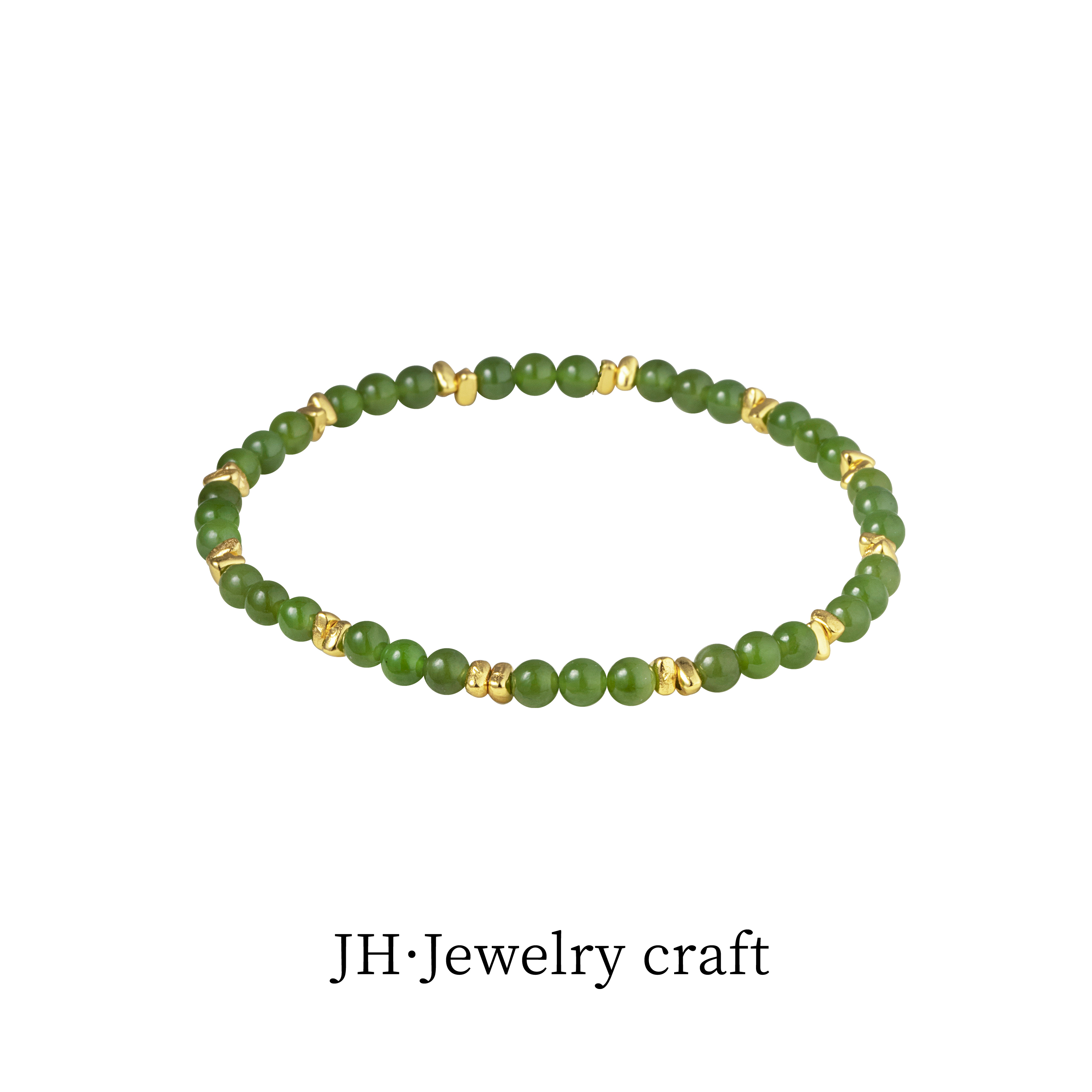 Jonny.“绿”通体925银珠宝系列清透温柔显白自留优雅感手链