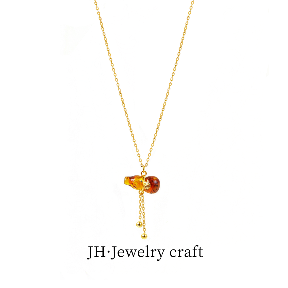 Jonny.“福珀”高端经典百搭琥珀项链