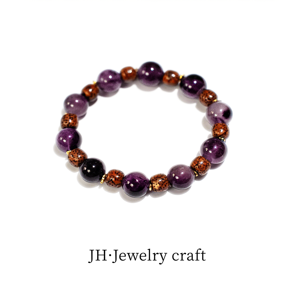 Jonny.“梵音”紫黑加仑高端手链