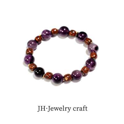 Jonny.“梵音”紫黑加仑高端手链