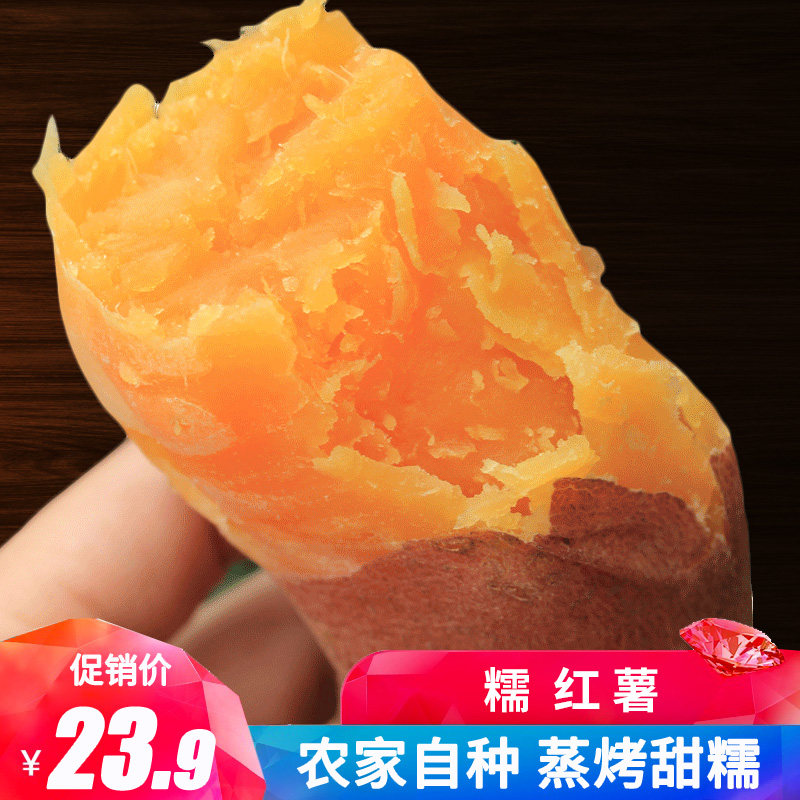 新鲜红薯5斤农家地瓜生番薯小香甘薯黄心烤红蜜薯山芋现挖糯甜