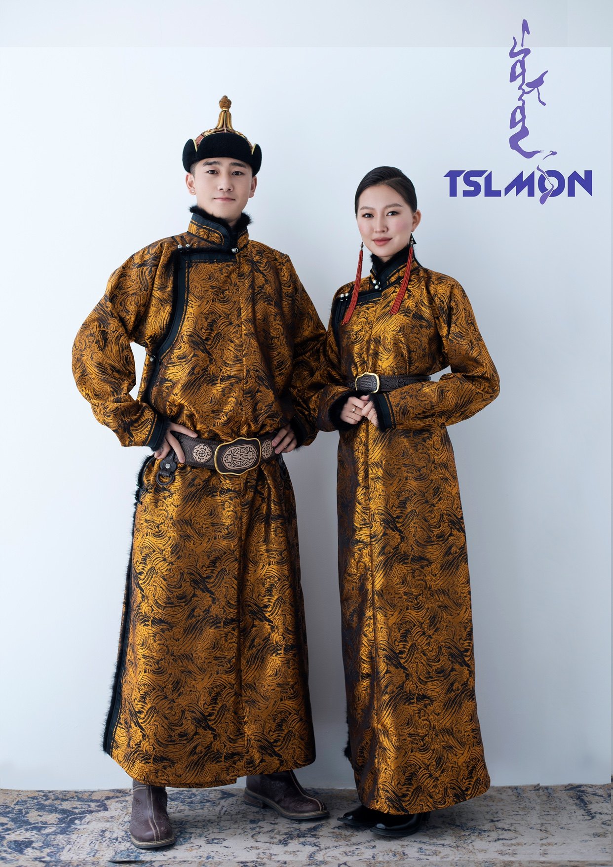 蒙古元素民族风结婚婚礼敬酒袍子婚纱摄影加厚冬季生活装