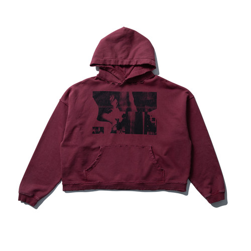 水洗褪色「花样年华」印花卫衣