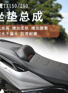 适用钱江迅150天鹰TX150 TX250 蓝鲟林海150坐垫总成降低坐高柔软