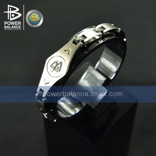 霸能纯钛负离子手链 POWERBALANCE 纯钛亚银S款手环 - 封面